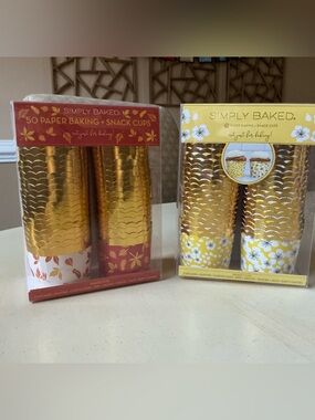2 New Packages of  Baking Cups - Autumn Leaves & Summer Flowers 🍁 🌼